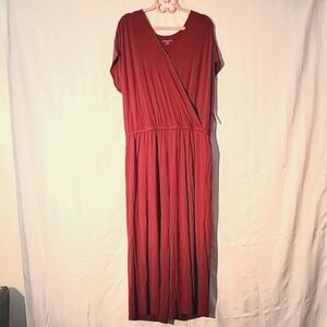 Amazon Essentials Women's Super Soft Short Sleeve V-Neck Wrap Jumpsuit, XL, NWT